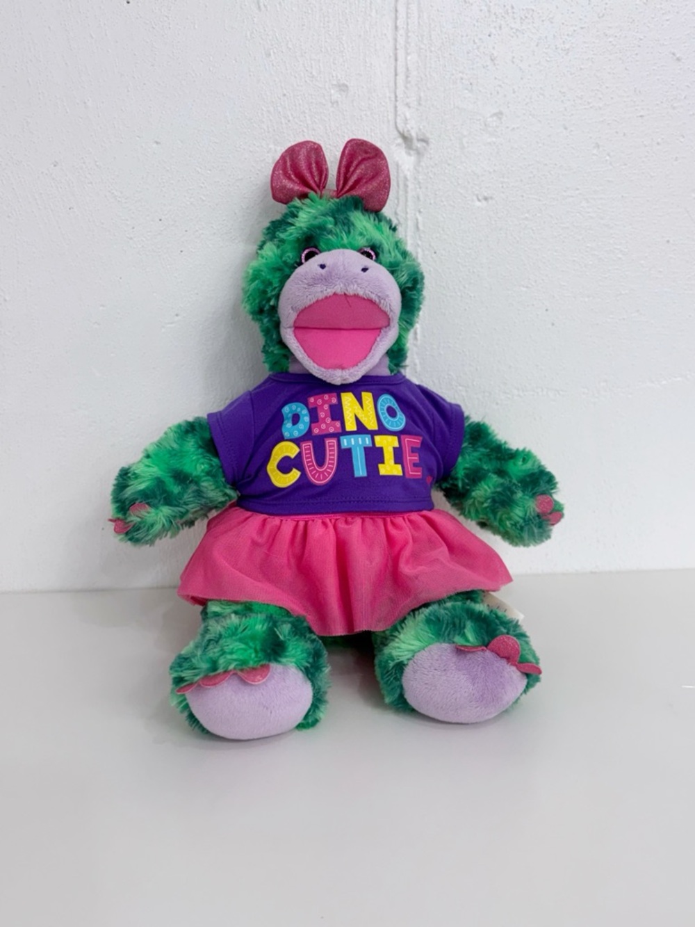 Build-A-Bear Build-A-Dino Limited Edition Green Stegosaurus - RARE